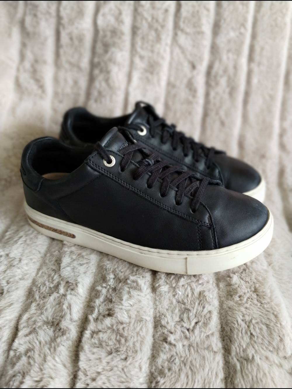 Birkenstock Bend Low Black Leather Sneakers Women’s 6–6.5 EU 37 Comfort Casual